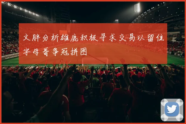 文胖分析雄鹿积极寻求交易以留住字母哥争冠拼图